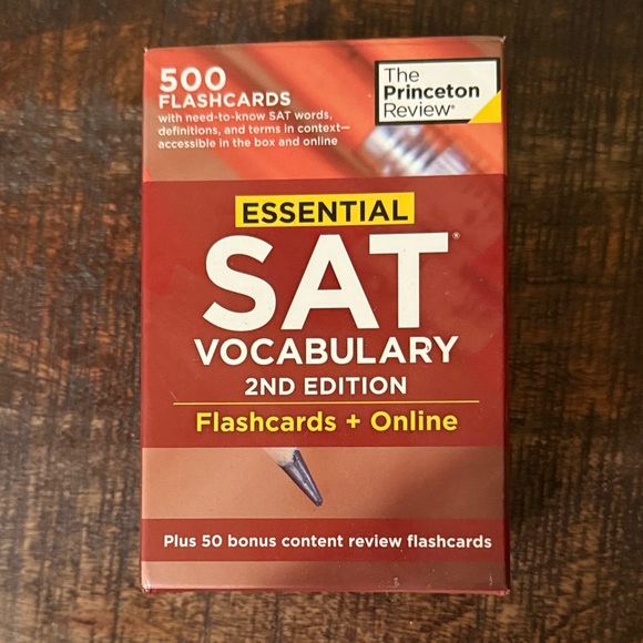 The Princeton Review | Other | Essential Sat Vocabulary Flashcards Red ...